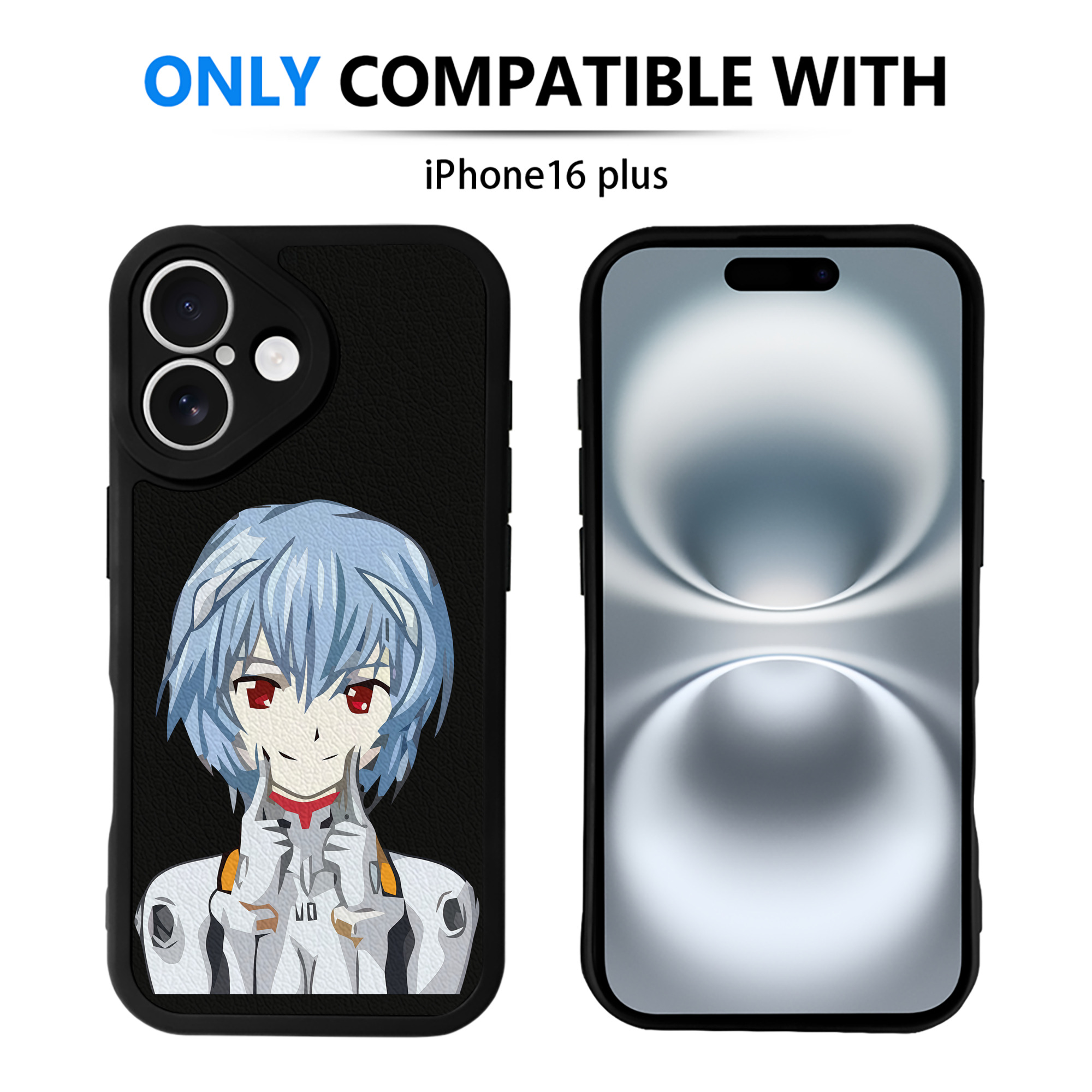 （画像用） EVA 新世紀エヴァンゲリオン 【iPhone 16シリーズ対応】シリコンスマホケース（レザー調） 材質：シリコン